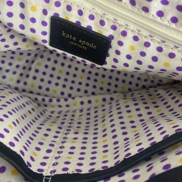 Kate Spade New York Black Leather Purse Hand Bag - Picture 13 of 14